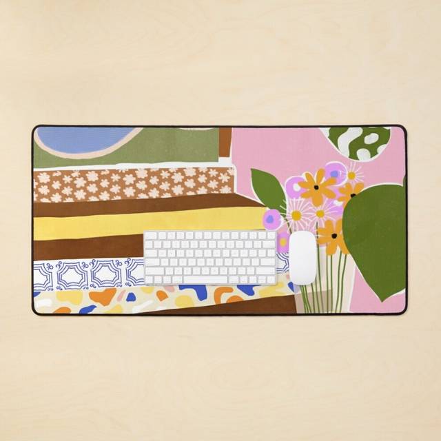 Desk Mat Swimming Pool Large Gaming Mouse Pad 35x16 inch