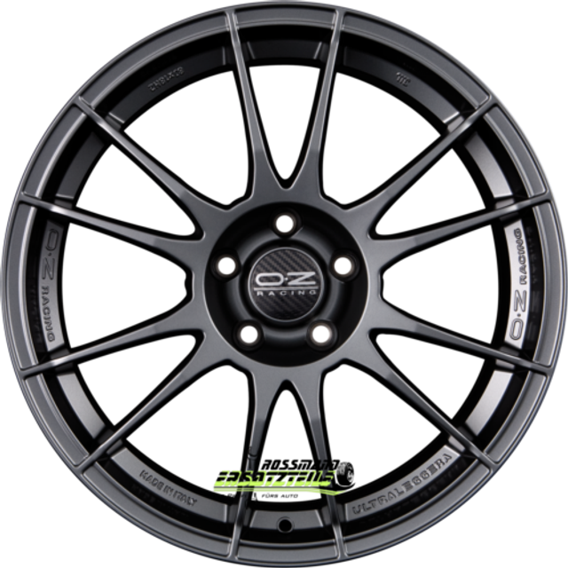 OZ Racing Ultraleggera Alloy Wheels In Matt Graphite Silver Set Of 4 - 18x9 Inch ET40 5x120 PCD 79mm Centre Bore Matt Graphite Silver, Silver