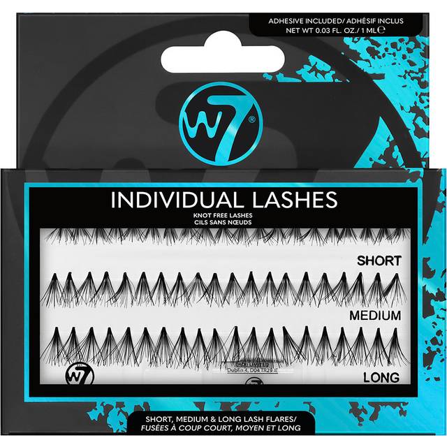 W7 Individual Lashes - Short, Medium And Long (knot Free) False Eyelashes