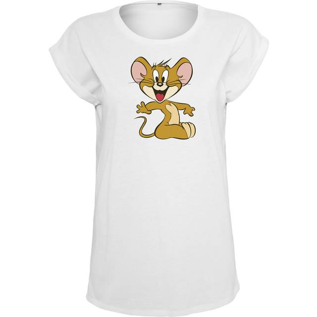 Merchcode Ladies MC Ladies Tom & Jerry Mouse Tee White / S T-shirt