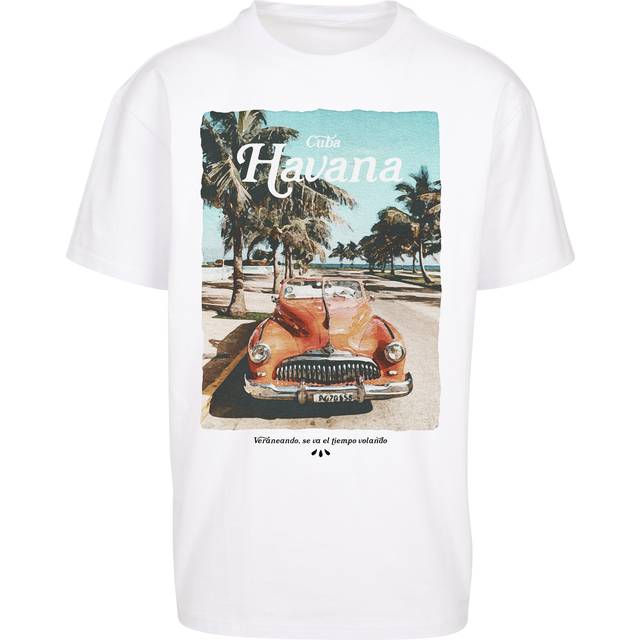 T-shirt Mister Tee havana vibe oversize - Blanc - 2XL