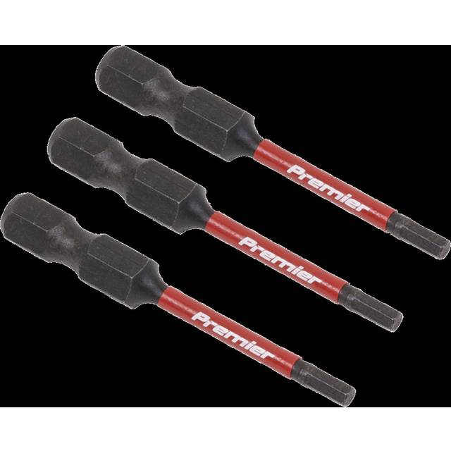 Sealey AK8235 Hex 2.5mm Impact Power Tool Bits 50mm - 3pc