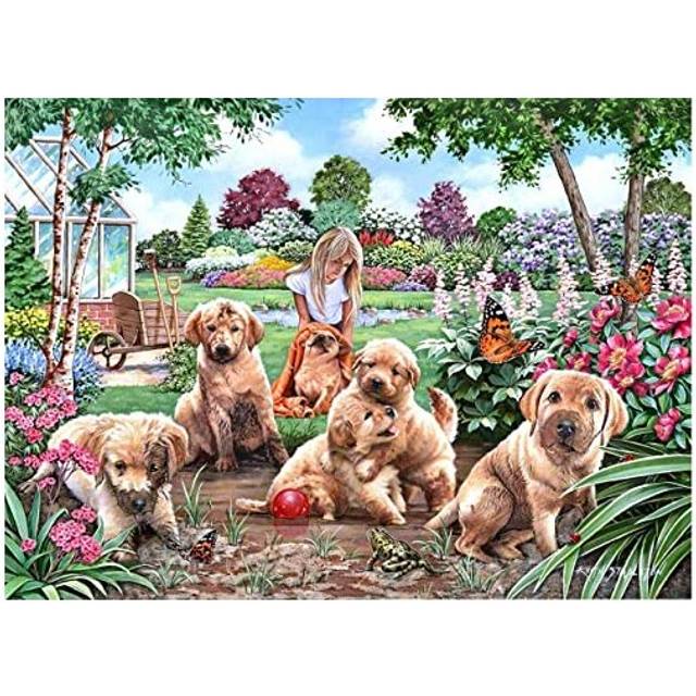 The House Of Puzzles, Mucky Pups, Big 500 Piece Jigsaw Puzzle, Multi