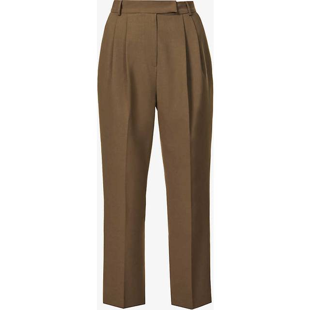 The Frankie Shop Brown Bea Trousers - Chocolate - XS