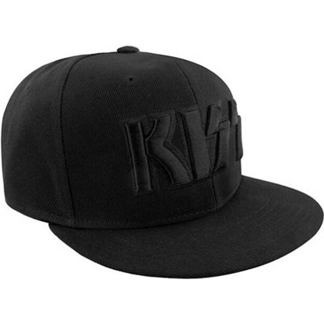 Kiss Unisex Adult Neon Faces Snapback Cap One Size svart