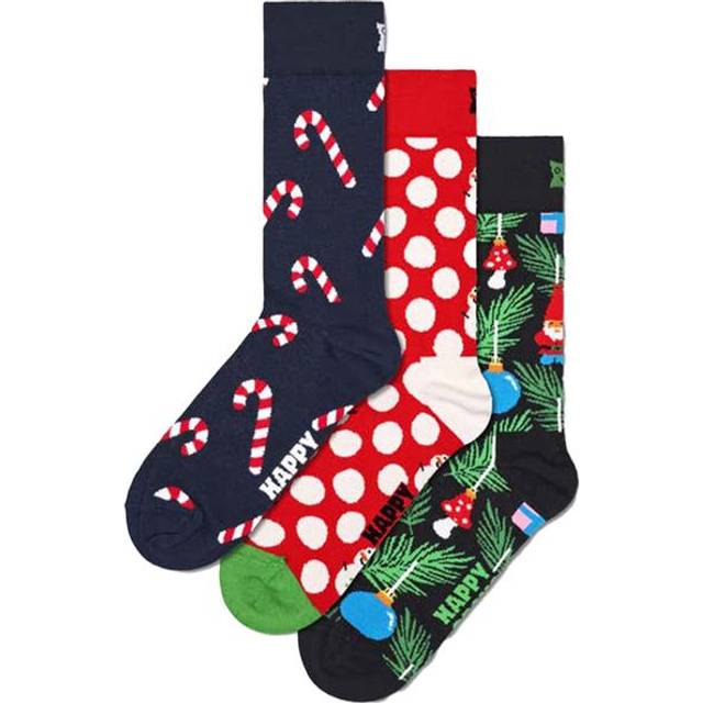Happy Socks - Strumpor X-mas Stocking Socks Gift Set 3-pack - Blå
