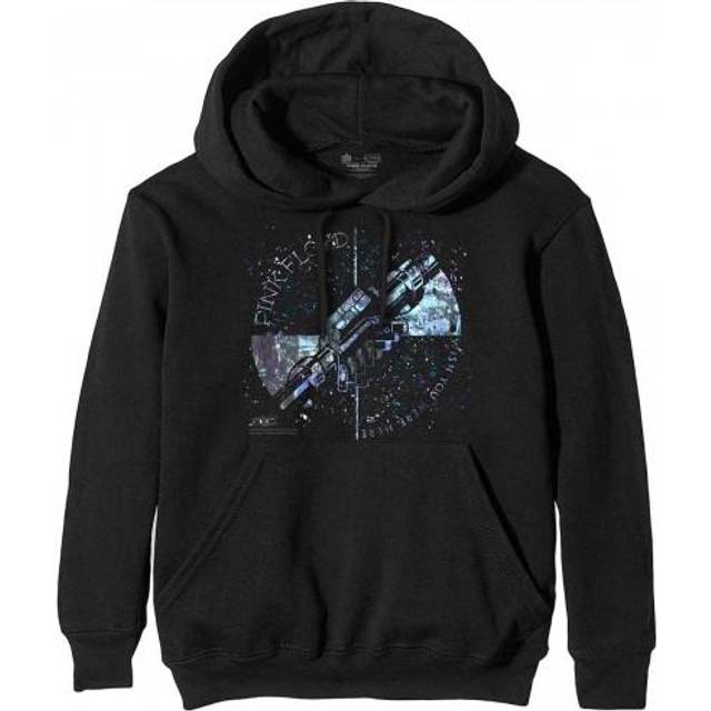(M, Black/Blue) Pink Floyd Unisex Adult Machine Greeting Hoodie
