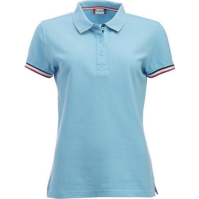 (S, Sky Blue) Clique Womens/Ladies Newton Polo Shirt
