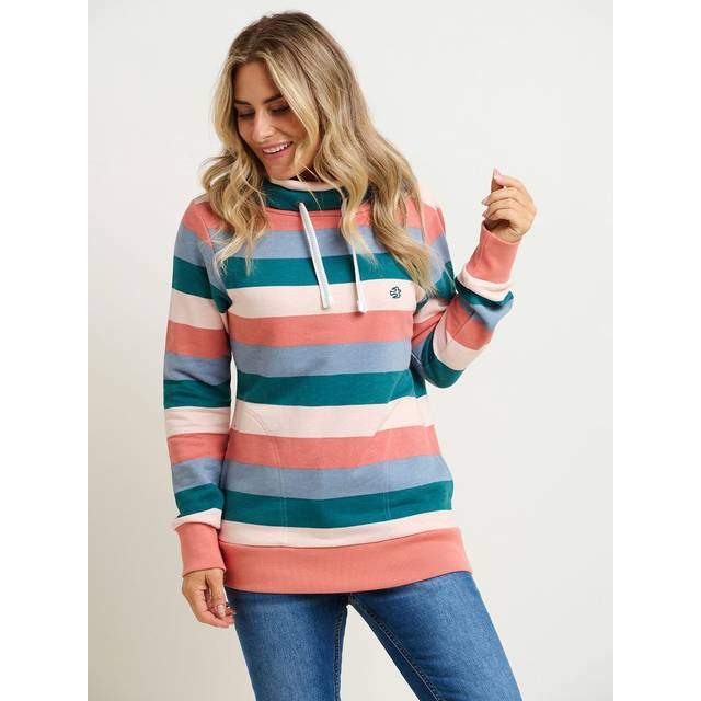 Brakeburn Stripe Cowl Neck Sweatshirt - Multi