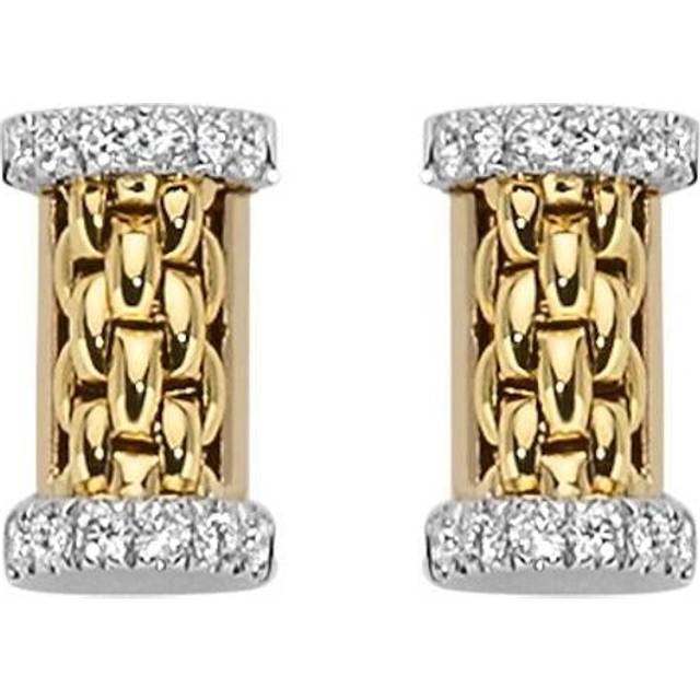 Fope Essentials 18ct Yellow Gold Diamond Stud Earrings