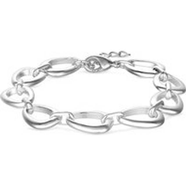 Inicio Recycled Sterling Silver Plated Open Link Bracelet - Gift Pouch