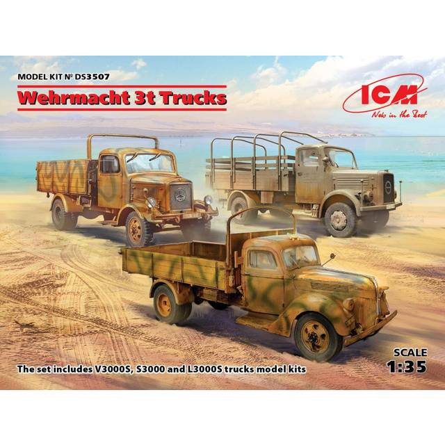 ICMDS3507 - ICM Diorama 1:35 -Wehrmacht 3t Trucks