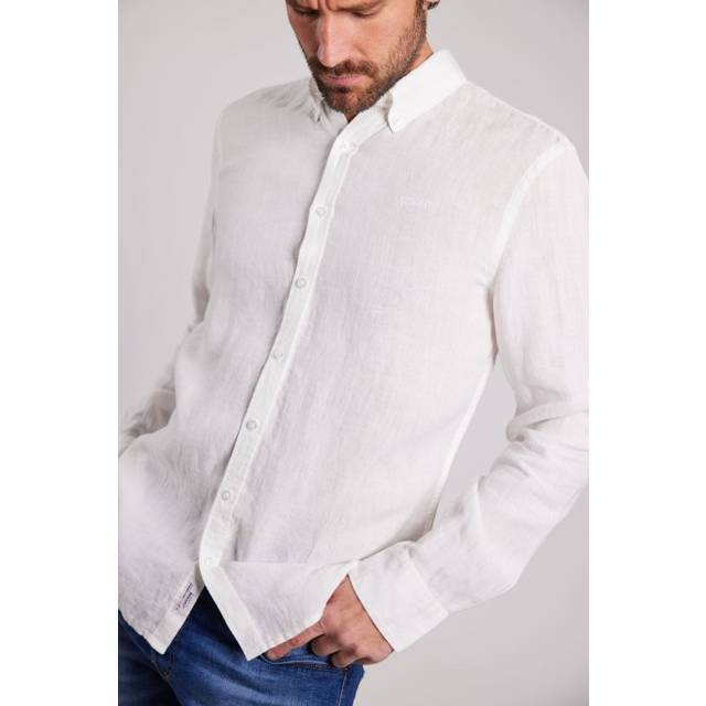 Sebago Linen Shirt White