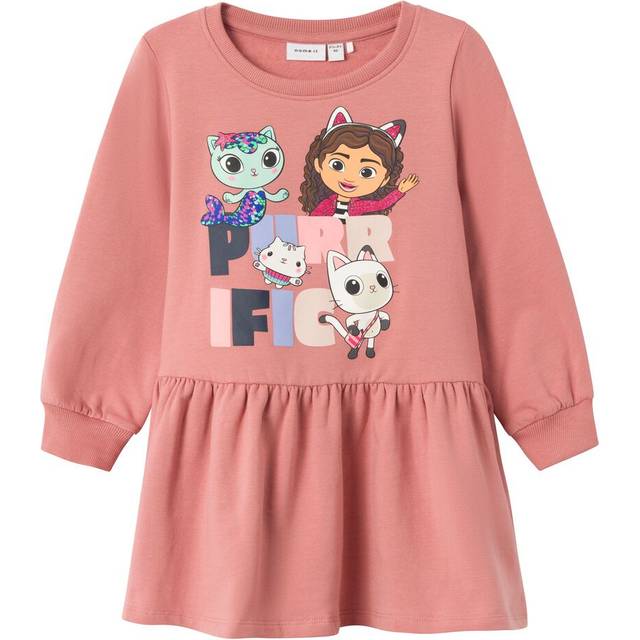 Name It Sweatklänning - NmfDidi Gabby - Ash Rose m. Glitter - Name It - 1½ år (86) - Klänning