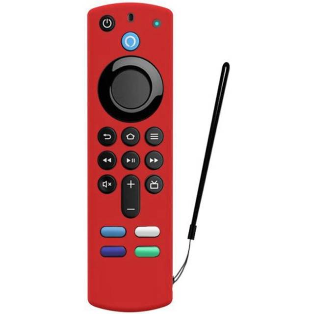 Silicone Remote Control Cover for Fire TV Stick 4K 3Rd Gen 3Rd Generation Anti-Slip Remote Protector Case(Red)