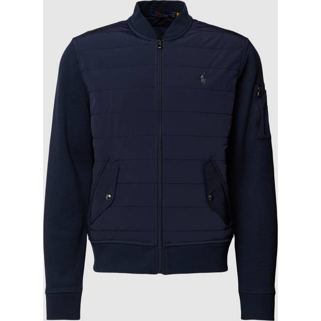 Polo Ralph Lauren Double Knit Quilted Bomber Jacket - Blue