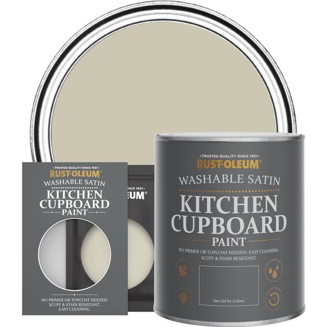 Rust-Oleum Kitchen Cupboard Satin Finish Tester Sachet - Half Light 10ml - Half Light - Grey