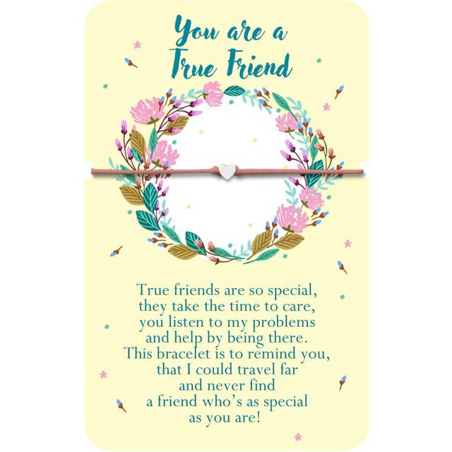 You Are A True Friend Heartwarmers Bracelet With Charm Sentimental Gift