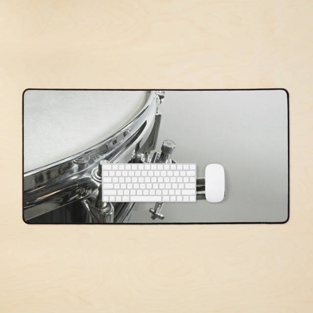 Desk Mat Solo Snare Drum Large Gaming Mouse Pad 35x16 inch