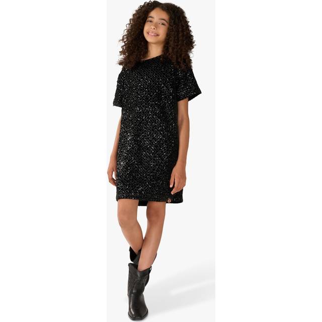 Girls Black Sequin Dress | Angel & Rocket / 10 yrs - Multi