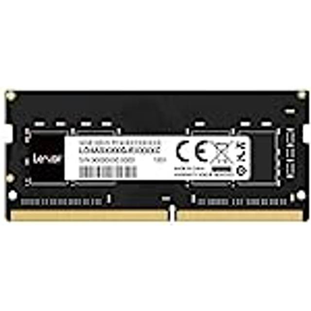 Lexar SODIMM 16 GB DDR4 RAM, 3200 MHz, 260-stifts DDR4 SODIMM bärbar ram, högpresterande SO-DIMM, PC Bärbar datorminne DRAM (LD4AS016G-B3200ASST)