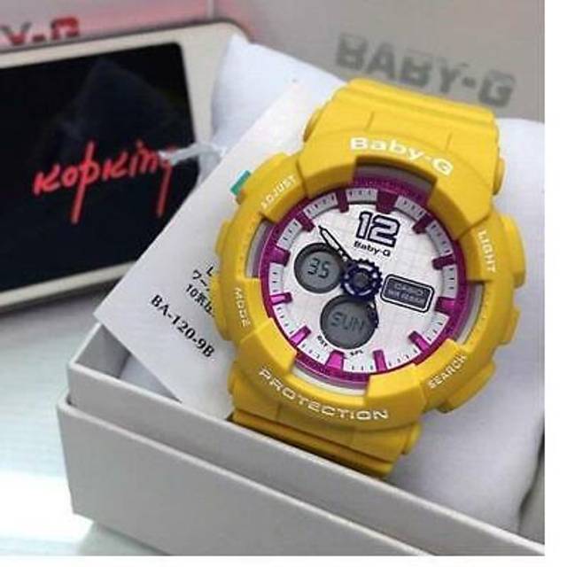 CASIO Baby-G 'Yellow' BA-120-9B - Free