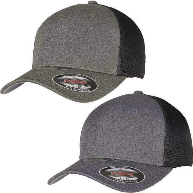 Flexfit Unisex baseballkeps, unipanel, passande keps för män och kvinnor i 2 färger, storlekar S/M och L/XL, oliv/svart, L-XL