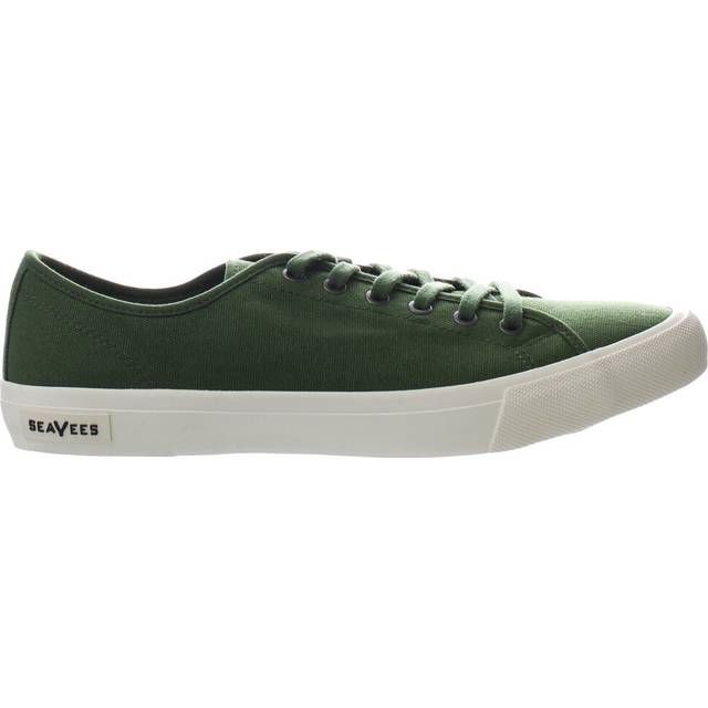 Seavees Monterey Sneaker Standard Green Mens Plimsolls Canvas - Size UK 10