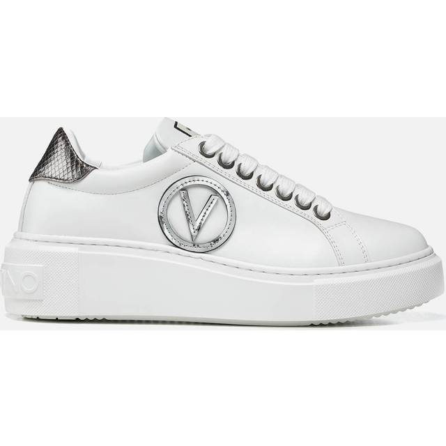 Valentino Women's Baraga S Leather Flatform Trainers - UK 3 - White