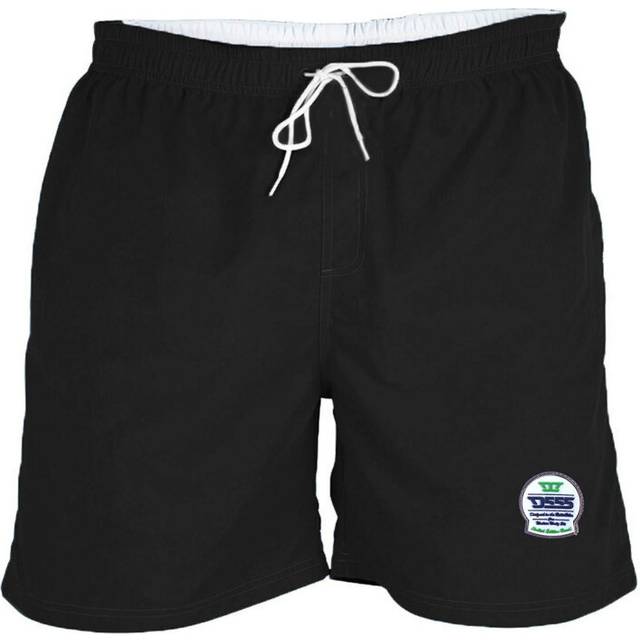 (4XL, Black) Duke Mens Yarrow Kingsize Full Length Swim Short