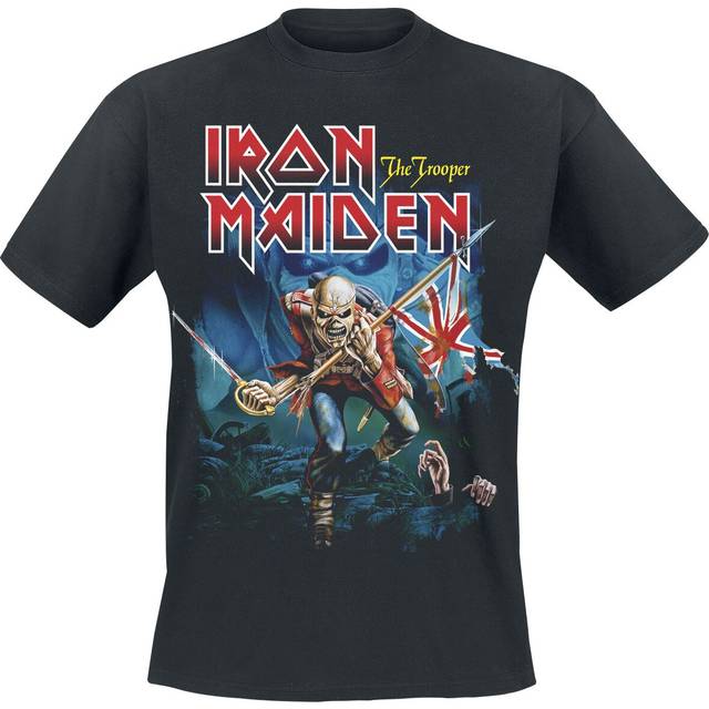 Iron Maiden T-Shirt - POM Trooper Eddie Large Eyes - S to 4XL - for Men - black