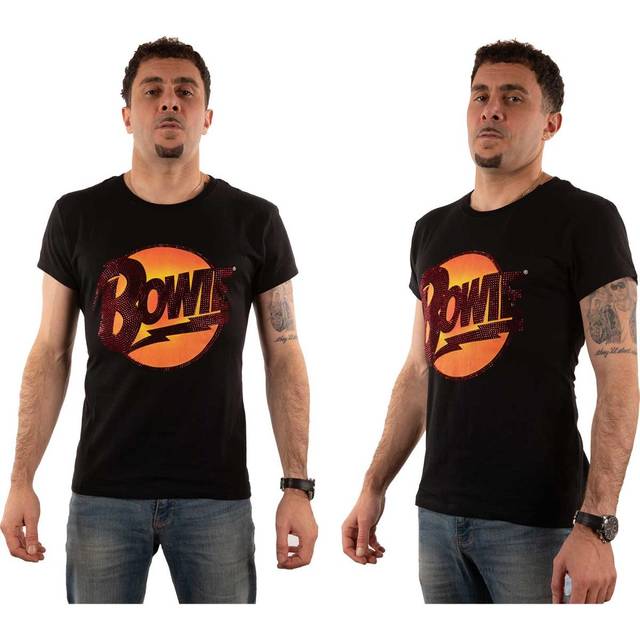 David bowie unisex t-shirt: diamond dogs logo (diamante) (xx-large)