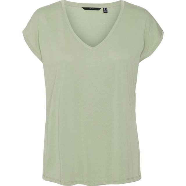 Women's v-neck T-shirt Vero Moda Filli - Vert