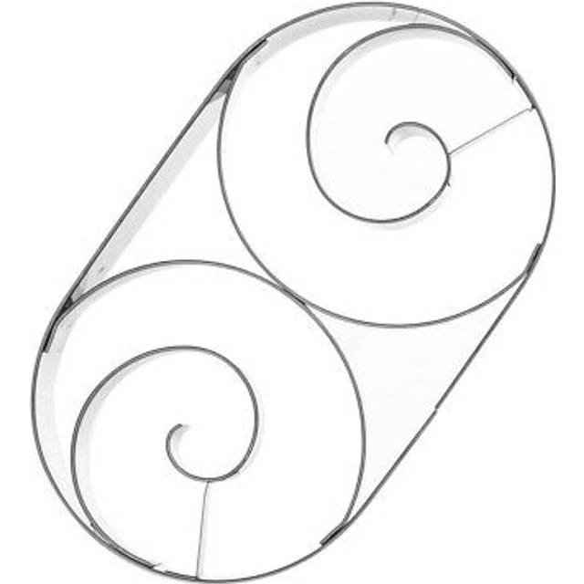 Traditional stainless steel croissant tin for gingerbread cookies