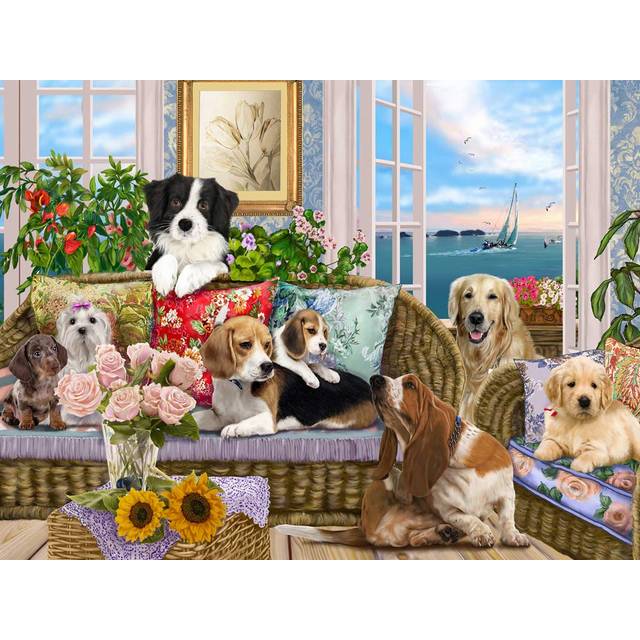 Dogs on The Sofa Jigsaw Puzzle 550 Piece