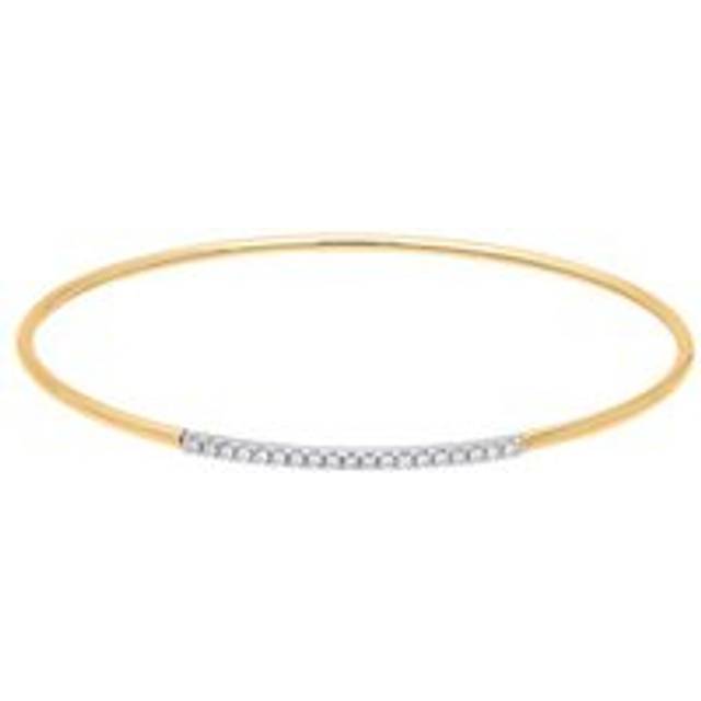 18ct Rose Gold 0.17ct Diamond Bangle D