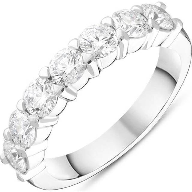 Platinum Brilliant Cut 1.52ct Diamond Half Eternity Ring