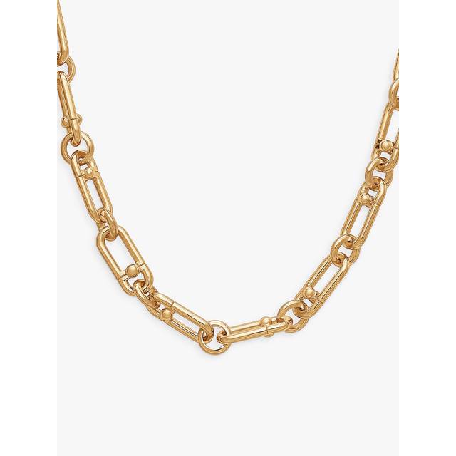 Rachel Jackson London Statement Stellar Hardware Chain Necklace, Gold
