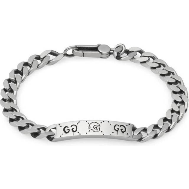 Gucci Ghost Sterling Silver Chain Bracelet D - Silver