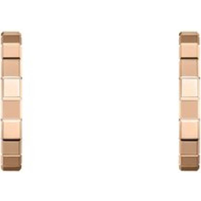 Chopard Ice Cube 18ct Rose Gold Hoop Earrings