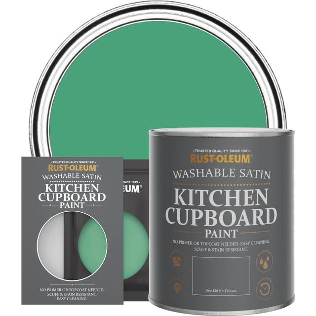Rust-Oleum Kitchen Cupboard Satin Finish Tester Sachet - Emerald 10ml - Emerald - Green