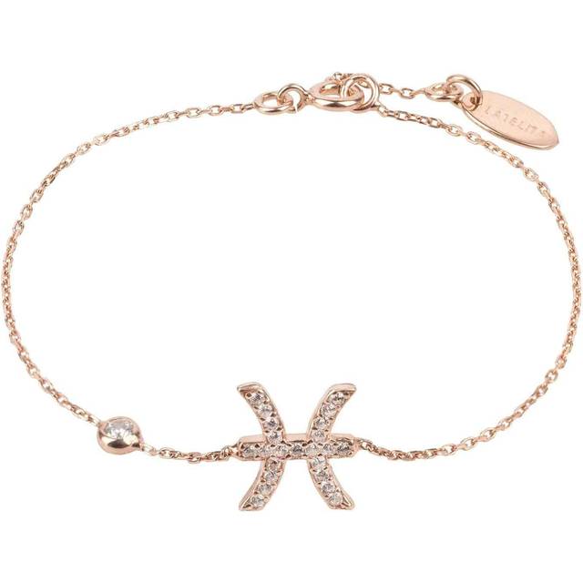 Zodiac Horoscope Star Sign Bracelet Pisces - Rose Gold - One Size