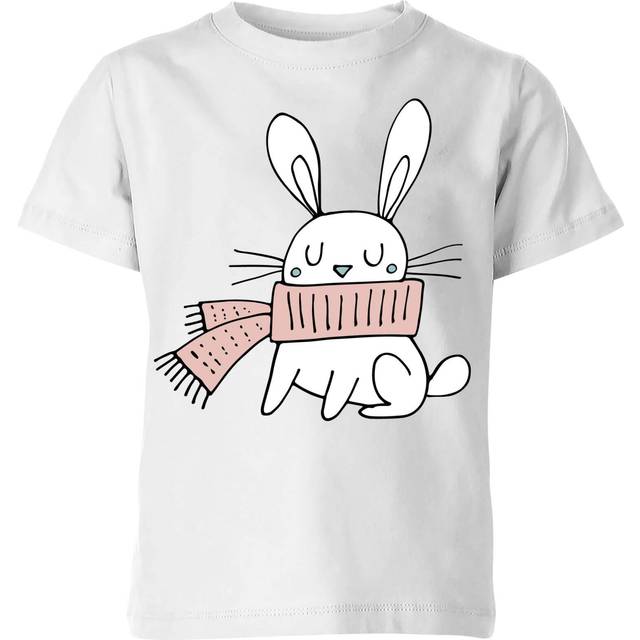 Christmas Rabbit Kids' T-Shirt - White - 7-8 Years - White