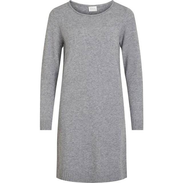 Vila Langærmet Strikket Kjole