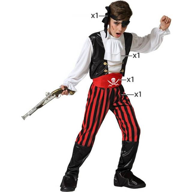 Children's costume pirate multicolour pirates 3-4 years 5-6 years
