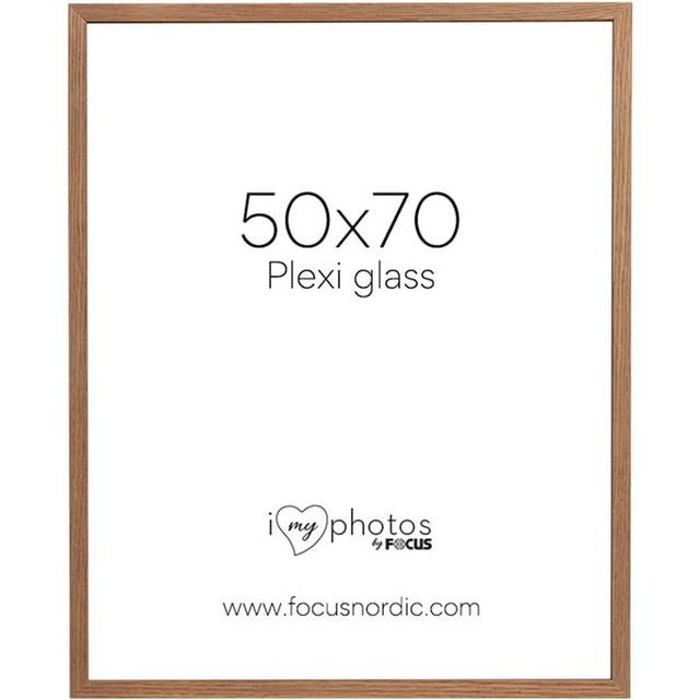 Soul veneer, plexiglas fotoram, Oak - 50x70 cm