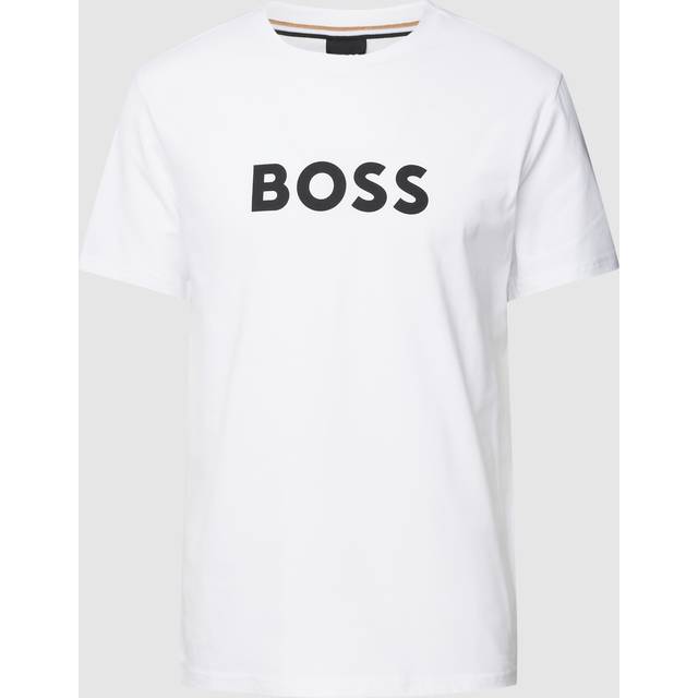 BOSS Chest Logo Crew Neck T-Shirt - White, White, Size Xl, Men - XL