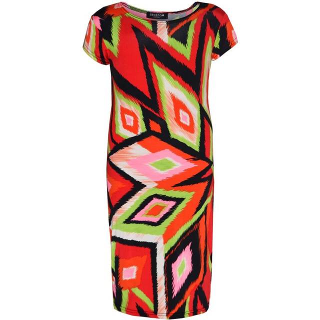 (13 Years, Style No 1) Kids Girls Midi Dress Designer Party Bodycon Trend