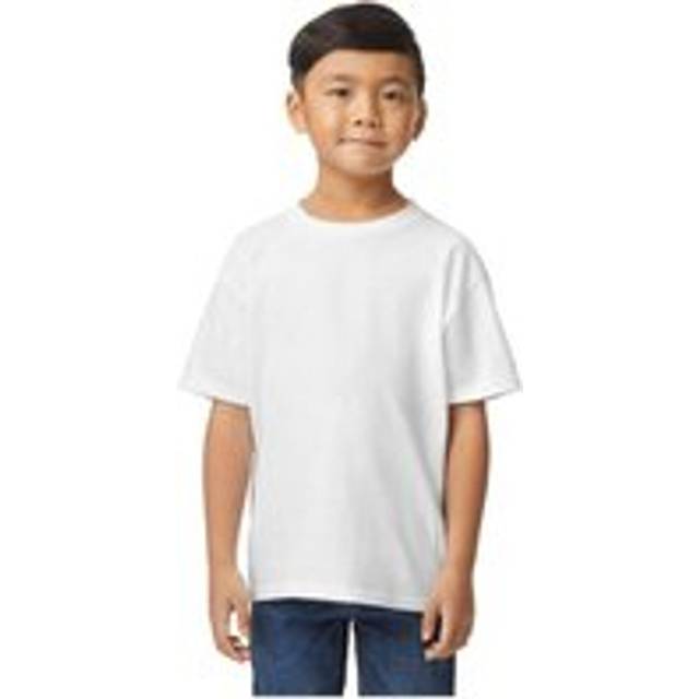 (3-4 Years, White) Gildan Childrens/Kids Softstyle Plain Midweight T-Shirt