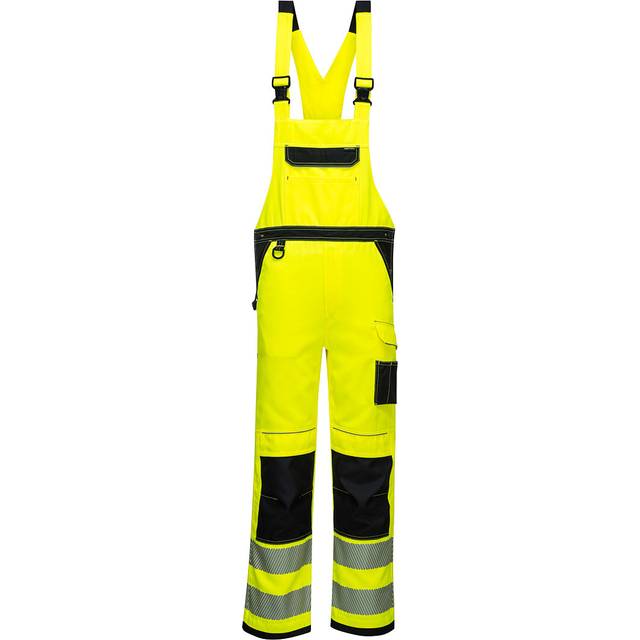 Portwest PW3 Hi-Vis Bib &amp; Brace PW344 Orange/Black M Regular Colou